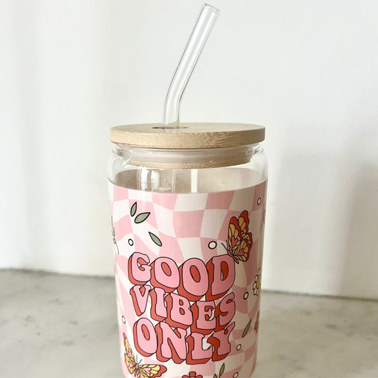 GOURDE EN VERRE - “GOOD VIBES ONLY”
